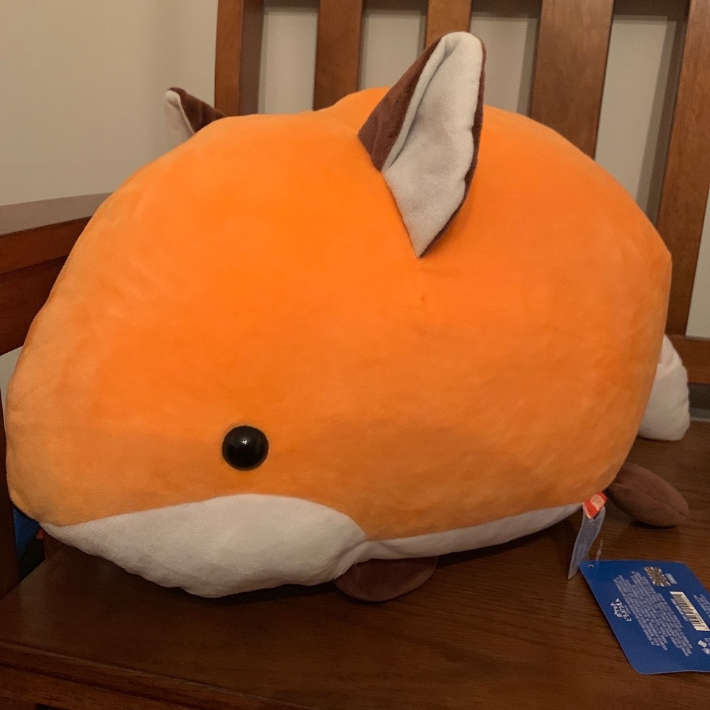 Amuse Kitsune Orange Fox 18” Plush Round 1